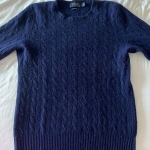 Ralph Lauren cable cashmere crewneck